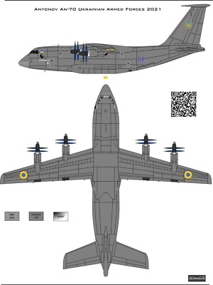 BSmodelle Antonov An-70 Ukrainian Air Transport decal 1144
