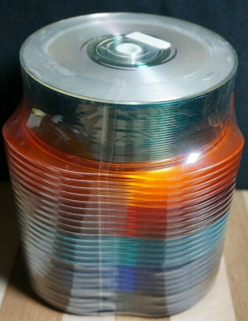 NEW SEALED 25 TDK CD-R 80min 700MB Discs With Cases Multi-colored