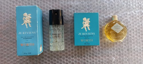 Worth Paris Eau de parfume "JE REVIENS" Lalique bottle+1 atomizer GIFT