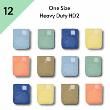 12 KaWaii Baby One Size Heavy Duty HD2 Cloth Diapers  24 Diaper Inserts