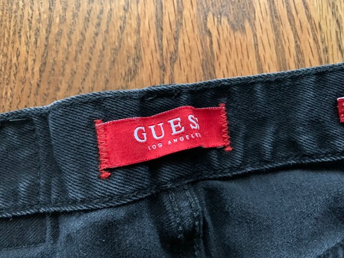 Guess Modern Skinny Avalon Fit Jeans Boy's Size 28/30.5 Stretch Black - Picture 6 of 7