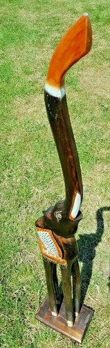 SPLENDIDO ELEFANTE INTAGLIATO A MANO DI BALI INDONESIA - VARIE MISURE - Foto 4 di 5