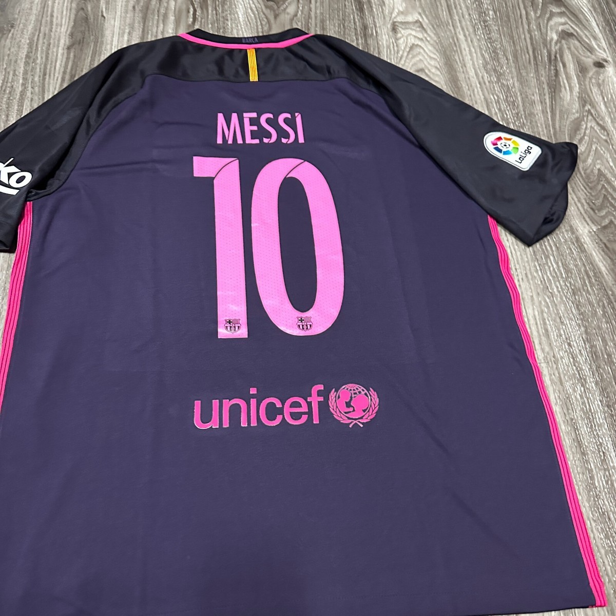NIKE 2016-17 #10 MESSI BARCELONA AWAY JERSEY MENS DEEP