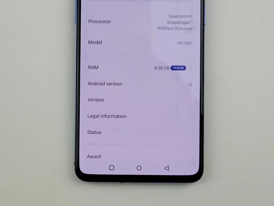 OnePlus 7T (HD1907) 128 GB - Azul (GSM Desbloqueado) (T-Mobile) - QUEMADO PESADO - J7955 Foto 3 de 4
