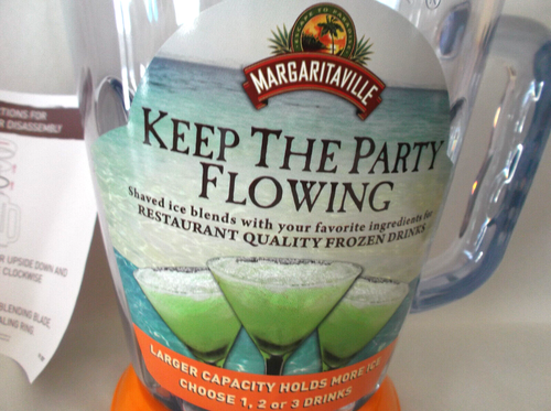 Margaritaville Plastic Frozen Concoction Jar Pitcher Orange NWT