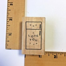 Savvy Rubber Stamp - Refrigerator with ABC s 1018D - NEW