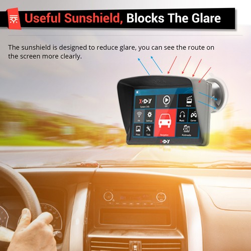 XGODY 886 7'' GPS Navigation with Bluetooth Portable SAT NAV Free Australia Map - Picture 4 of 12
