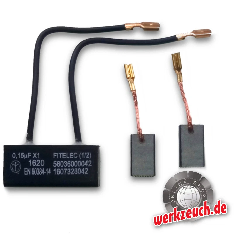 Bosch Kondensator 1607328042 Kohlebürsten Set für GWS PWS Berner BTI Hilti Würth