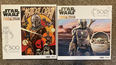 Star Wars: The Mandalorian - This is the Way Jigsaw Puzzle 500 Piece (Lot Of 2)
