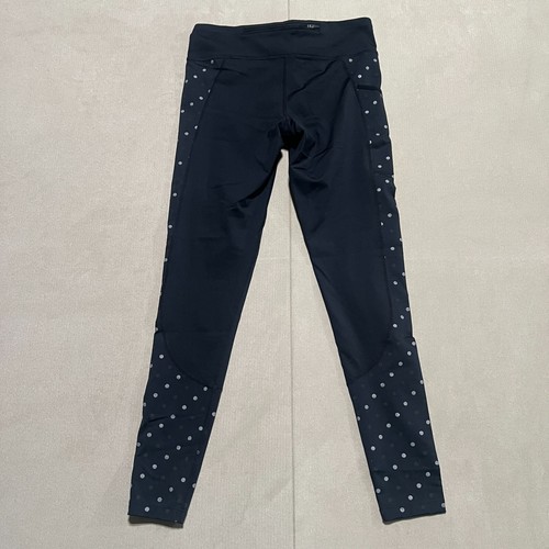 Nike Dri-Fit Blac Leggings w/ White Polka Dot Accents Women's Size Small - Picture 2 of 15