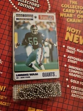 1992 NY Giants Dog Tags Lawrence Taylor #60 HOF SEALED PACKAGE