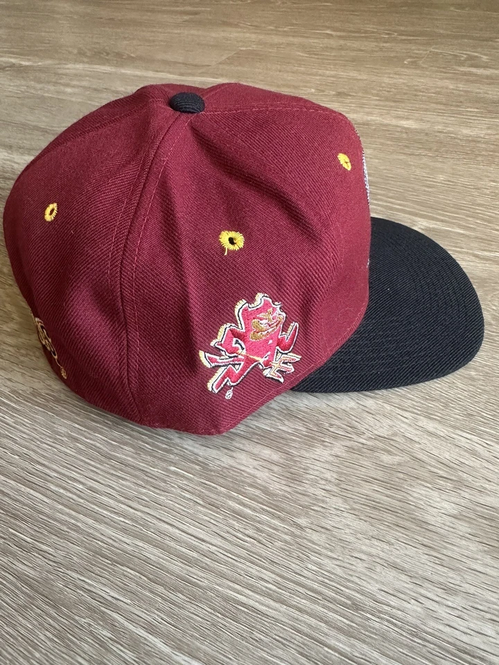 Vintage Zephyr Graf-X Arizona State University ASU Sun Devils Fitted Hat 7 1/2 - Image 2 of 4