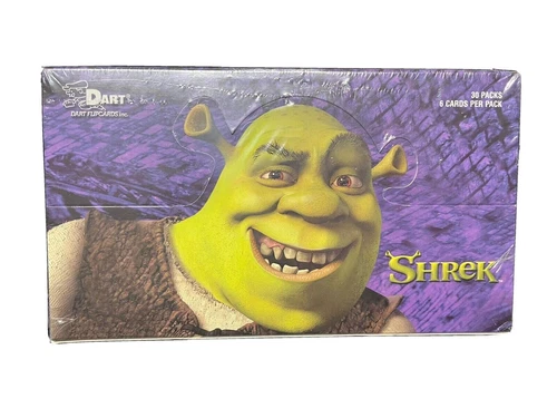 2001 SHREK TRADING CARDS DART FACTORY SEALED BOX