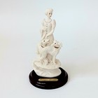 Giuseppe Armani Capodimonte Signed Figurine Lady With Dogs Yorkie 1993 Borzoi