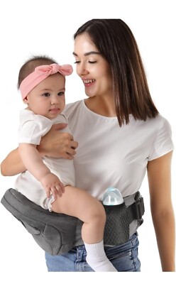 HKAI Baby Hip Carrier with Adjustable Waistband & Breathable