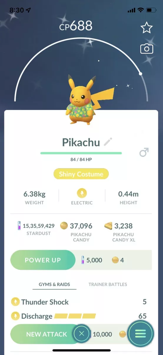 Pokémon Go * Shiny Pikachu Shirt Green Taipei - Male or Female * TRADE Go