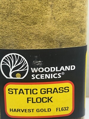 HARVEST GOLD - STATIC GRASS FLOCK & TURF FOLIAGE 32oz - ALL Scale SCENERY NEW