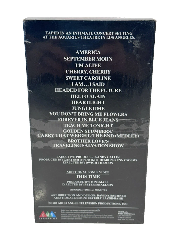 Neil Diamond: Greatest Hits Live (VHS, 1988) - Brand New Sealed - Image 2 of 4