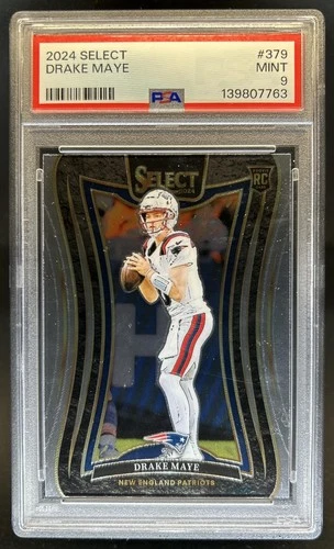 2024 Panini Select Drake Maye Suite RC Rookie #379 Patriots PSA 9