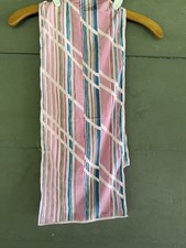 Vintage DESIGNER Pink Striped VERA Scarf