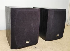 Onkyo SKM-100 Bookshelf Satellite Speakers 100 Watt 8 Ohm Tested & Working Great
