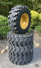 4-12-16.5 SKS-9 Skid Steer Tires/Rims for CAT 252,256,262,272 (SKS753 STYLE)
