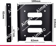 2.5" to 3.5" Bay SSD Metal Hard Drive HDD Mounting Bracket Adapter Tray USA SHIP