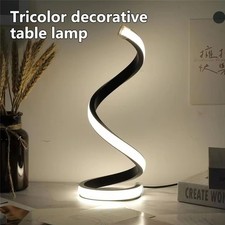 Spiral Modern Table Lamp Dimmable LED Bedside Minimalist Light, New