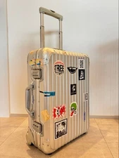 Rimowa Topas 32L Silver 2-wheels Carry Case Suitcase USED