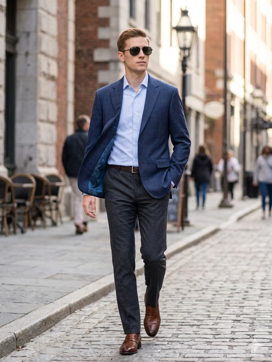 Nicola Santarelli Plaid Navy Sport Coat Cotton Regular Fit Blazer 46 R (EU 56)
Opens in a new window