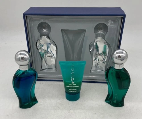 Wings By Giorgio Beverly Hills For Men 3-Piece Gift Set With Shower Gel