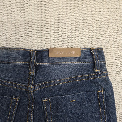 Level One Jeans Boys 8 Straight Leg Denim Classic 1988 Medium Wash Embroidered - Picture 10 of 11