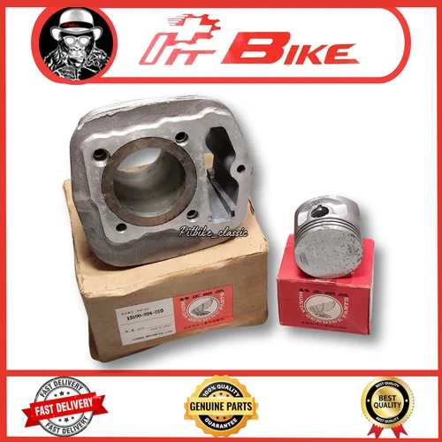NOS Honda CB125S CL125S Cylinder Block (Taiwan) with Piston STD ( Genuine) Set