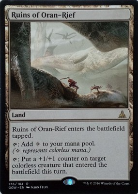 176/184 RUINS OF ORAN-RIEF RARE OATH OF THE GATEWATCH MTG CARD