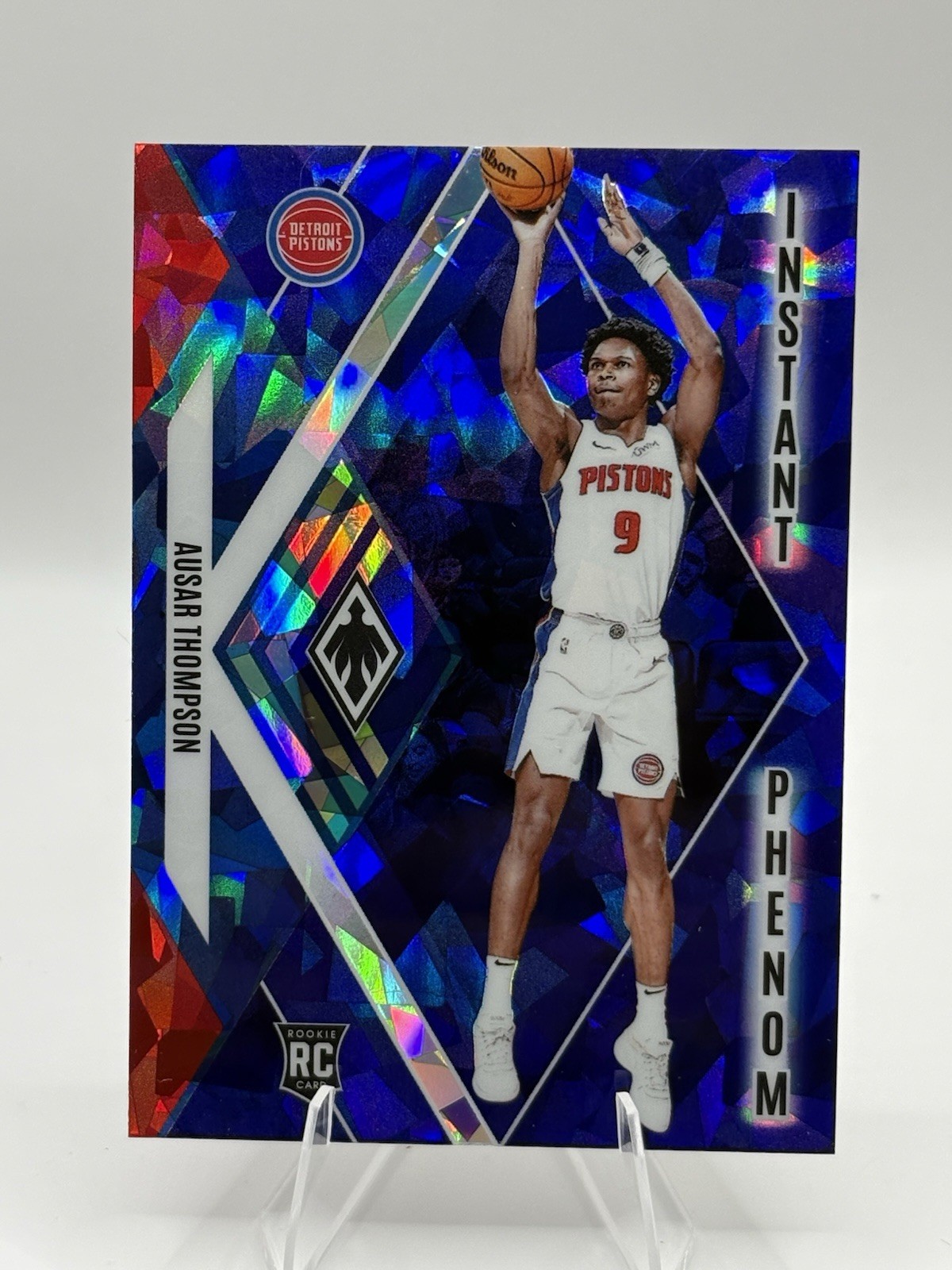 2023-24 Panini Phoenix #4 Ausar Thompson Instant Phenom Phoenix Blue Ice RC