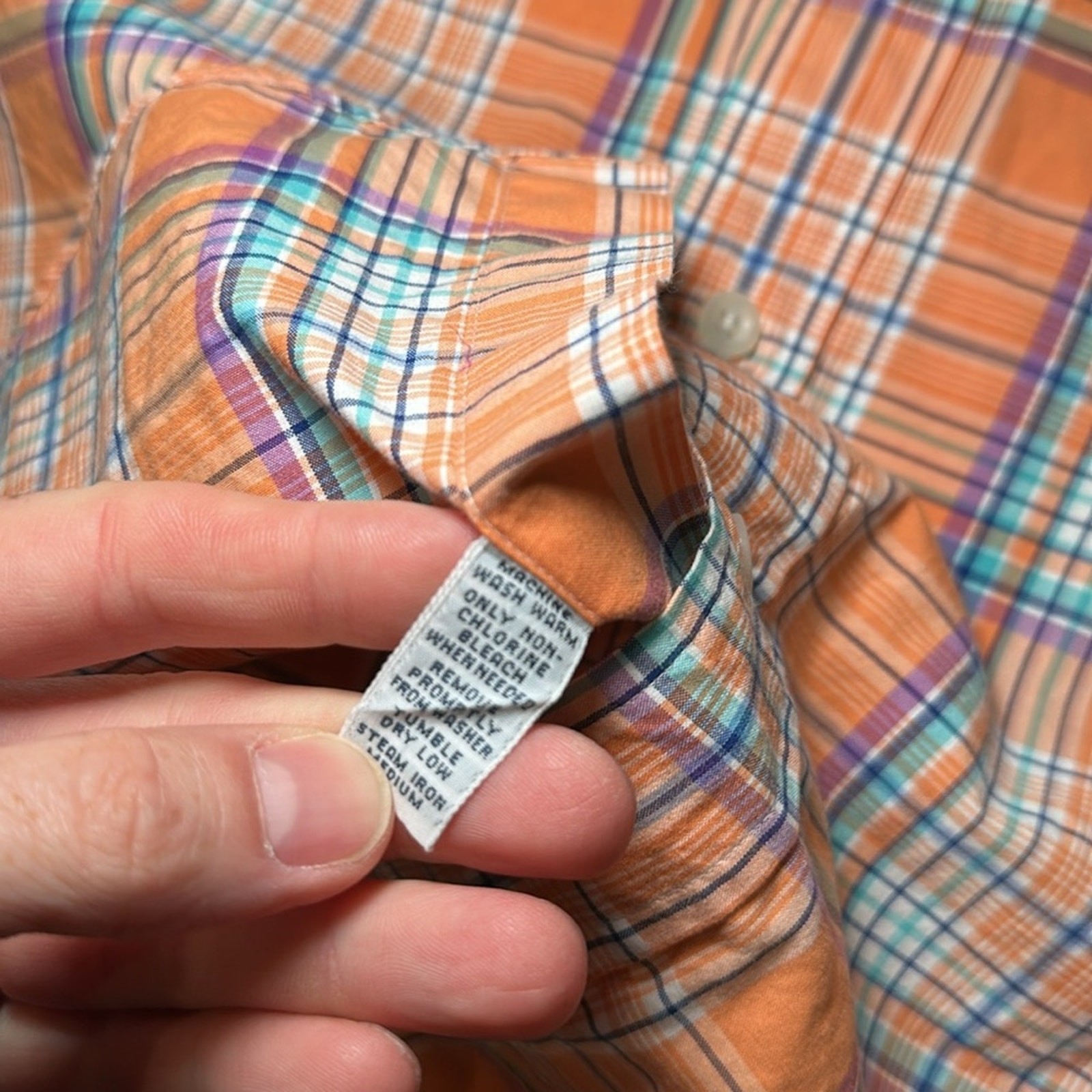 Polo by Ralph Lauren Trim Military Plaid Long Sleeve Button Down - Small thumbnail 6