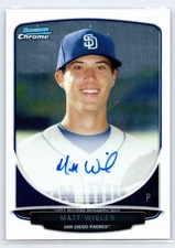 2013 Bowman Chrome  Autograph Auto   MATT  WISLER  Card # BCA-MWI