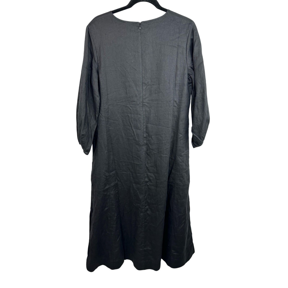 Everlane The Linen A-Line Midi Dress Black Size 8 NWT | eBay Everlane The Linen A-Line Midi Dress Black Size 8 NWT | eBay