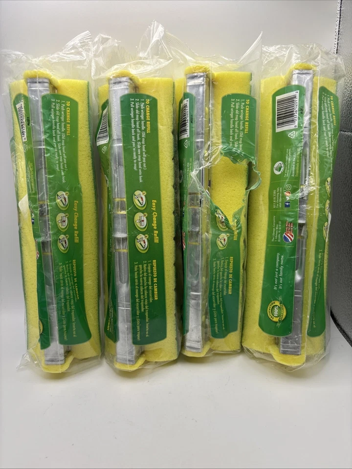 Libman Nitty Gritty 4 Pack 10 In. Sponge Roller Mop Refill #02011 New - Image 4 of 4