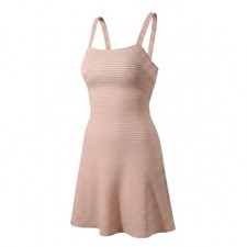 Forever 21 light pink & white striped A-line dress Super Cute Size Medium