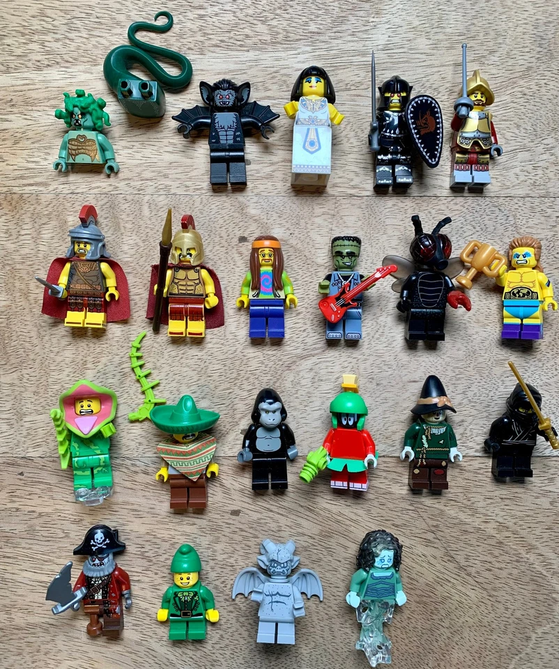 21 x LEGO Minifiguren Sammelserien Sammlung Ritter Römer Medusa Mexicaner - Bild 1 von 4