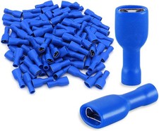 100-Pack 0.187 Inch Female Quick Disconnect Spade Termina Number of Items: 100