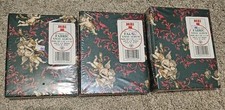 1994 Cloth Christmas Photo Albums, Set Of 3. Still Sealed in plastic