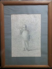 SALVATORE VITAGLIANO QUADRO DIPINTO DISEGNO PENNA MODERNA NAPOLI