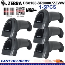 1-5PCS Zebra DS8108-SR00007ZZWW Handheld 2D Barcode Scanner Reader w/ USB Cable