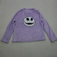 Disney Jack Skellington Sweater Youth Medium Nightmare Before Christmas Fleece