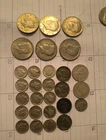 Mercury dimes silver wartime nickels Kennedy half dollars   lot of 28 silver...