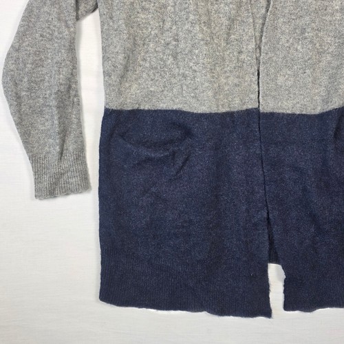 Madewell Alpaca/Wool Blend Colorblock Long Cardigan Sweater Grey Navy Womens M - Bild 7 von 18