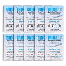 FLOSSAID BridgeAid Threaders 2 packs of 50 100 10 Count Pack 10