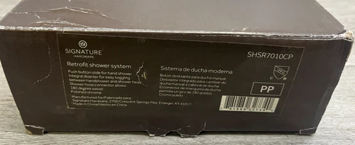 Signature Hardware SHSR7010CP Retrofit Shower with Slide Bar, Chrome - Picture 1 of 3